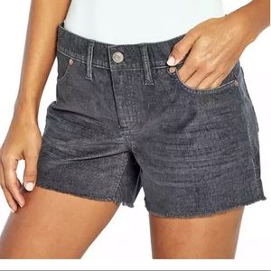 Gap Corduroy Gray Shorts w/ Frayed Hem Size 6